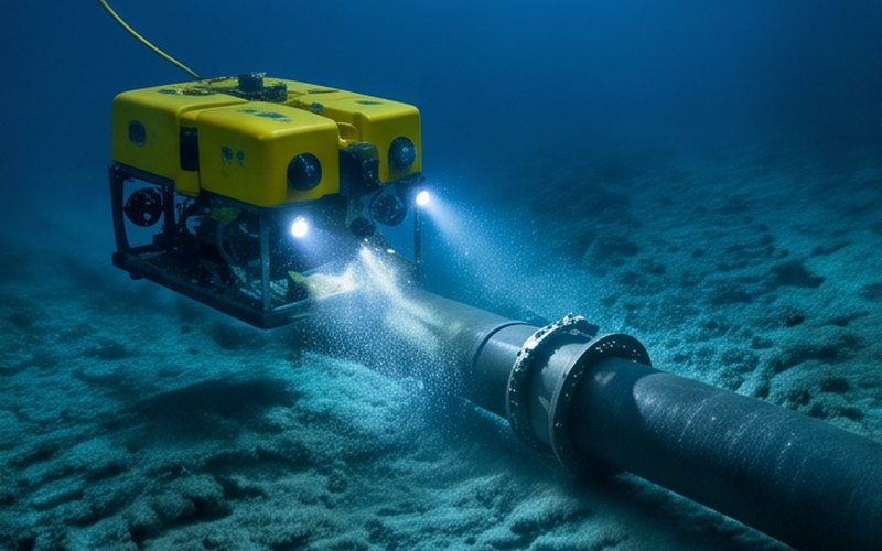 Ilustração gerada por IA sobre: DOF Group fecha três contratos de inspeção subsea com a Petrobras no Brasil