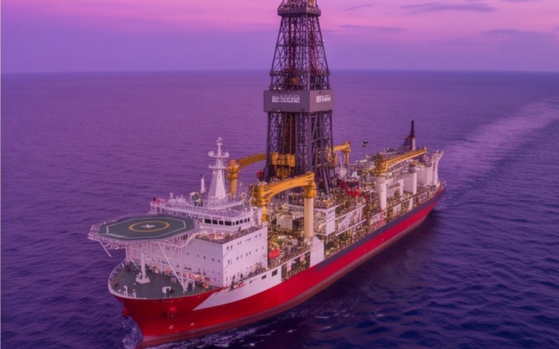 Ilustração gerada por IA sobre: Saipem amplia carteira de perfuração offshore em US$ 135 milhões