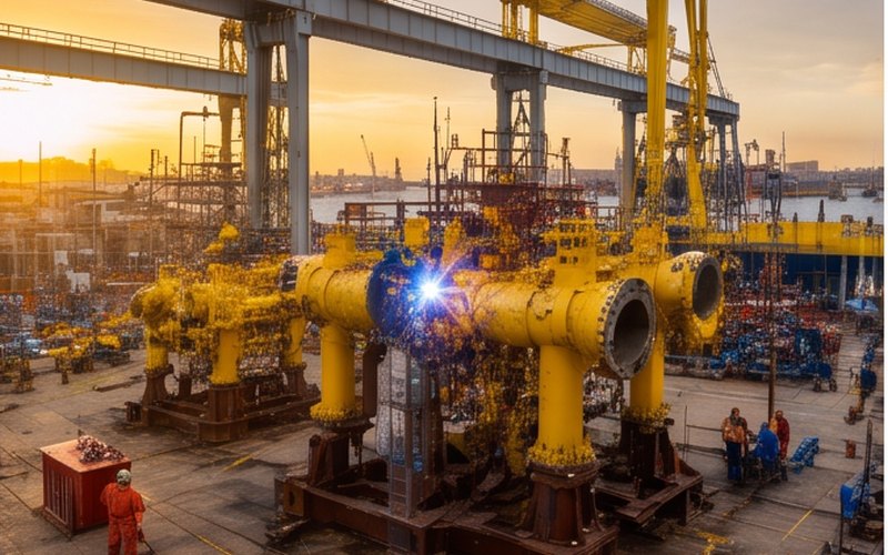 Ilustração gerada por IA sobre: Subsea7 confirma contrato de itens de longo prazo na Noruega