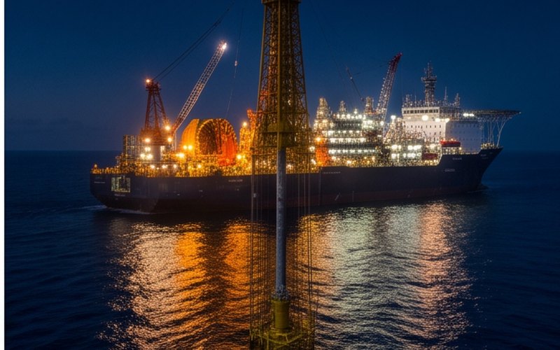 Ilustração gerada por IA sobre: Subsea7 conquista contrato super-major da Petrobras para Búzios 11