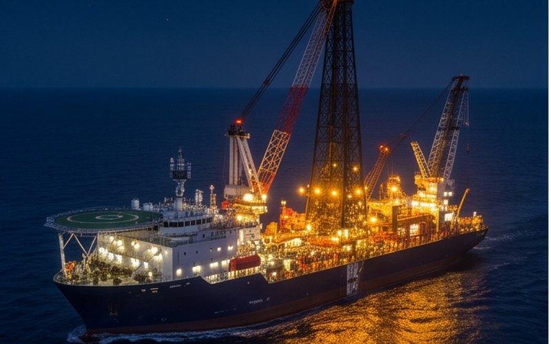 Ilustração gerada por IA sobre: Subsea7 é contratada pela Shell para o projeto Sparta, no Golfo do México